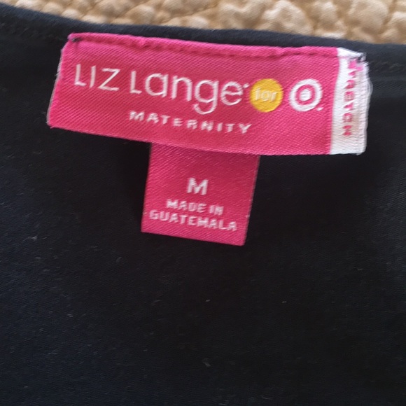 Liz Lange Target Maternity Medium Black V Neck Top - Picture 3 of 8
